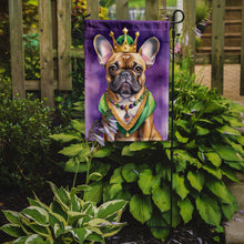 Load image into Gallery viewer, French Bulldog King of Mardi Gras Garden Flag - Vibrant Dog-Themed Yard Decor by Caroline's Treasures