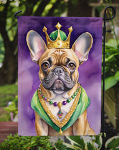 Load image into Gallery viewer, French Bulldog King of Mardi Gras Garden Flag - Vibrant Dog-Themed Yard Decor by Caroline's Treasures