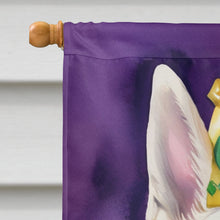 Load image into Gallery viewer, White German Shepherd King of Mardi Gras House Flag