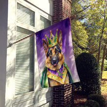 Load image into Gallery viewer, German Shepherd King of Mardi Gras House Flag