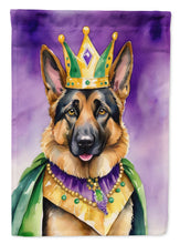 Load image into Gallery viewer, German Shepherd King of Mardi Gras House Flag