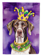 Load image into Gallery viewer, German Shorthaired Pointer King of Mardi Gras House Flag