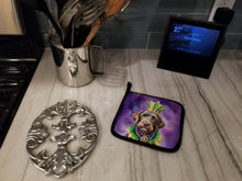 Load image into Gallery viewer, German Wirehaired Pointer King of Mardi Gras Pot Holders - Set of 2 Decorative Kitchen Helpers | Made in the USA