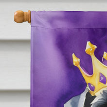 Load image into Gallery viewer, Giant Schnauzer King of Mardi Gras House Flag