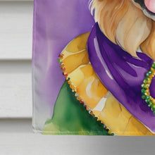 Load image into Gallery viewer, Golden Retriever King of Mardi Gras House Flag