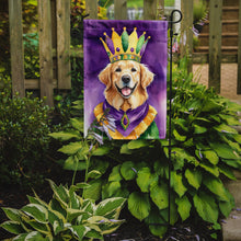 Load image into Gallery viewer, Golden Retriever King of Mardi Gras Garden Flag - Vibrant Dog-Themed Yard Decor by Caroline's Treasures