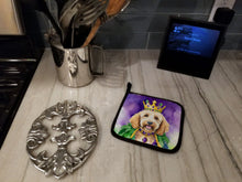 Load image into Gallery viewer, Goldendoodle King of Mardi Gras Pot Holders - Set of 2 Decorative Kitchen Helpers | Made in the USA