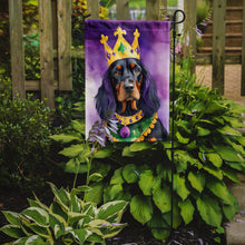 Load image into Gallery viewer, Gordon Setter King of Mardi Gras Garden Flag - Vibrant Dog-Themed Yard Decor by Caroline's Treasures