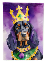 Load image into Gallery viewer, Gordon Setter King of Mardi Gras Garden Flag - Vibrant Dog-Themed Yard Decor by Caroline's Treasures