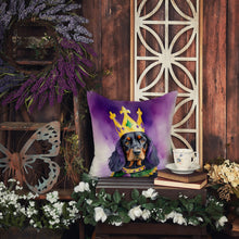 Load image into Gallery viewer, Gordon Setter King of Mardi Gras Throw Pillow - 14x14 Decorative Pillow – Art for Your Home &amp; Patio
