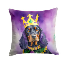 Load image into Gallery viewer, Gordon Setter King of Mardi Gras Throw Pillow