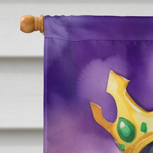 Load image into Gallery viewer, Gordon Setter King of Mardi Gras House Flag
