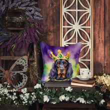 Load image into Gallery viewer, Gordon Setter King of Mardi Gras Throw Pillow