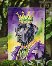 Load image into Gallery viewer, Great Dane King of Mardi Gras Garden Flag - Vibrant Dog-Themed Yard Decor by Caroline's Treasures