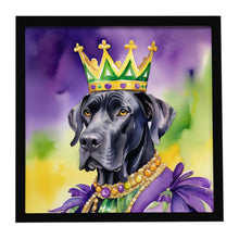 Load image into Gallery viewer, Great Dane King of Mardi Gras Framed Metal Print