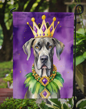 Load image into Gallery viewer, Great Dane King of Mardi Gras Garden Flag - Vibrant Dog-Themed Yard Decor by Caroline's Treasures