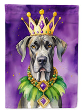 Load image into Gallery viewer, Great Dane King of Mardi Gras Garden Flag - Vibrant Dog-Themed Yard Decor by Caroline's Treasures