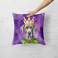 Load image into Gallery viewer, Great Dane King of Mardi Gras Throw Pillow