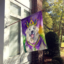 Load image into Gallery viewer, Great Pyrenees King of Mardi Gras House Flag