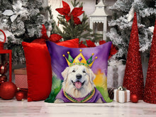 Load image into Gallery viewer, Great Pyrenees King of Mardi Gras Throw Pillow