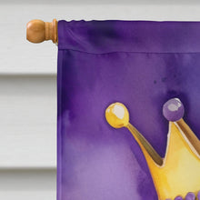 Load image into Gallery viewer, Greater Swiss Mountain Dog King of Mardi Gras House Flag