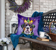 Load image into Gallery viewer, Greater Swiss Mountain Dog King of Mardi Gras Throw Pillow