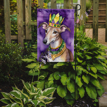 Load image into Gallery viewer, Greyhound King of Mardi Gras Garden Flag - Vibrant Dog-Themed Yard Decor by Caroline's Treasures