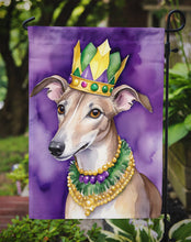 Load image into Gallery viewer, Greyhound King of Mardi Gras Garden Flag - Vibrant Dog-Themed Yard Decor by Caroline's Treasures