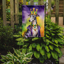 Load image into Gallery viewer, Greyhound King of Mardi Gras Garden Flag - Vibrant Dog-Themed Yard Decor by Caroline's Treasures