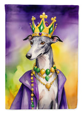 Load image into Gallery viewer, Greyhound King of Mardi Gras Garden Flag - Vibrant Dog-Themed Yard Decor by Caroline's Treasures