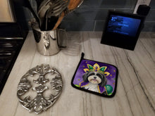 Load image into Gallery viewer, Havanese King of Mardi Gras Pot Holders - Set of 2 Decorative Kitchen Helpers | Made in the USA
