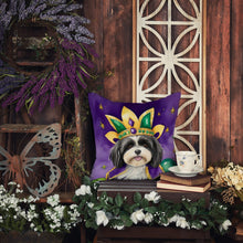 Load image into Gallery viewer, Havanese King of Mardi Gras Throw Pillow - 14x14 Decorative Pillow – Art for Your Home &amp; Patio
