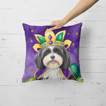 Load image into Gallery viewer, Havanese King of Mardi Gras Throw Pillow