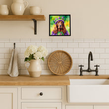 Load image into Gallery viewer, Irish Setter King of Mardi Gras Framed Metal Print