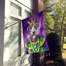 Load image into Gallery viewer, Irish Wolfhound King of Mardi Gras House Flag