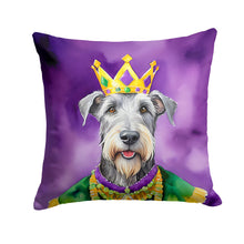 Load image into Gallery viewer, Irish Wolfhound King of Mardi Gras Throw Pillow