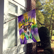 Load image into Gallery viewer, Jack Russell Terrier King of Mardi Gras House Flag