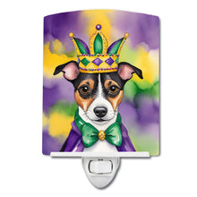Load image into Gallery viewer, Jack Russell Terrier King of Mardi Gras Ceramic Night Light