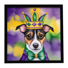 Load image into Gallery viewer, Jack Russell Terrier King of Mardi Gras Framed Metal Print