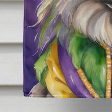 Load image into Gallery viewer, Keeshond King of Mardi Gras House Flag