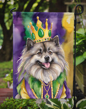 Load image into Gallery viewer, Keeshond King of Mardi Gras Garden Flag - Vibrant Dog-Themed Yard Decor by Caroline's Treasures
