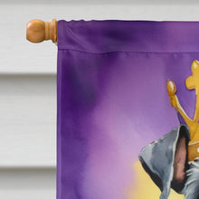Load image into Gallery viewer, Kerry Blue Terrier King of Mardi Gras House Flag