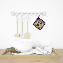 Load image into Gallery viewer, Kerry Blue Terrier King of Mardi Gras Pot Holders - Set of 2 Decorative Kitchen Helpers | Made in the USA