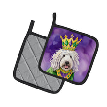 Load image into Gallery viewer, Komondor King of Mardi Gras Pot Holders - Set of 2 Decorative Kitchen Helpers | Made in the USA