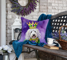 Load image into Gallery viewer, Komondor King of Mardi Gras Throw Pillow