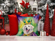 Load image into Gallery viewer, Kuvasz King of Mardi Gras Throw Pillow
