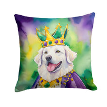 Load image into Gallery viewer, Kuvasz King of Mardi Gras Throw Pillow