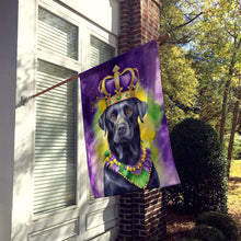 Load image into Gallery viewer, Labrador Retriever King of Mardi Gras House Flag