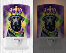 Load image into Gallery viewer, Labrador Retriever King of Mardi Gras Ceramic Night Light