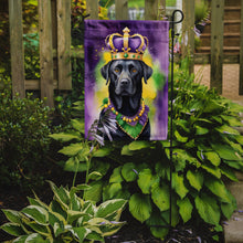 Load image into Gallery viewer, Labrador Retriever King of Mardi Gras Garden Flag - Vibrant Dog-Themed Yard Decor by Caroline's Treasures
